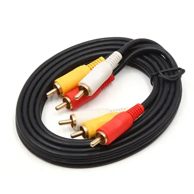 High-Quality 3RCATo 3RCA Audio Cable for Seamless Connectivity