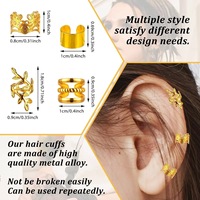 80 styles de boucles de cheveux DIY en métal pour tresses hip-hop, accessoires pour perruques africaines, marque BINQING, pour fêtes et mariages