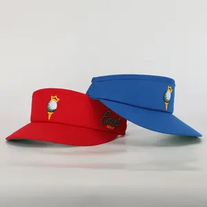 Bsci หมวกชายหาดสำหรับผู้ชายและผู้หญิงหมวกกันแดดอินเทรนด์หมวกกอล์ฟสีขาวปักโลโก้ได้ตามต้องการ