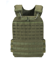 Gilet tactique porte-plaques à cadre externe réglable, léger, respirant et imperméable, capacité 20-36L, en Nylon et Polyester