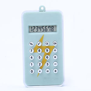 Mini calculatrice de poche personnalisée pour les élèves, les enfants, avec écran LCD, piles, calculatrice de poche portable - Product Image 1