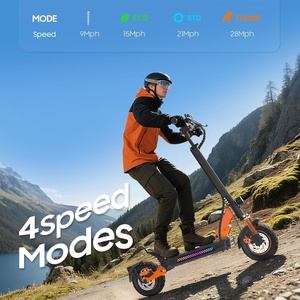 Trottinette pliable Tufront E3s avec siège, moteur sans balais 1000W, étanche, autonomie de 28 miles, vitesse en MPH, pneus de 10 pouces, trottinette E3s - Product Image 5