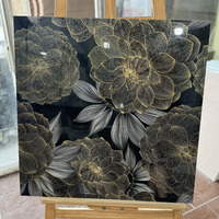Placage or de luxe 600x600mm marbre porcelaine émaillée polie carreaux de sol pour villas luxueuses hôtel décorations intérieures