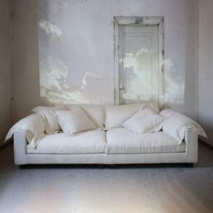 Nordic लक्जरी l आकार लिविंग रूम सोफा फर्नीचर फर्श 3 सीटर मॉड्यूलर सेक्शनल सोफे सोफे सेट - Product Image 3