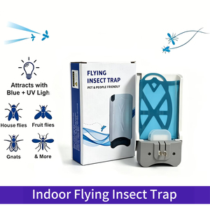 Piège à moustiques électrique mural à lumière UV, anti-insectes d'intérieur, tue-mouches et moustiques efficace à brancher pour la maison et la <span class=keywords><strong>cuisine</strong></span> - Product Image 1