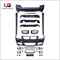Body Kit untuk BMW 3 Series E90 2009 2010 2011 2012 pembaruan ke MT m-tech model depan + belakang perakitan Bumper 2009-2012