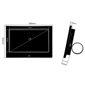 7 pulgadas caja de metal de montaje en pared marco de fotos <span class=keywords><strong>Digital</strong></span> de video mp3 mp4 reproductor de medios - Product Image 2