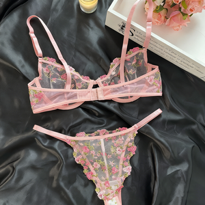 US-Lagerbestand Spitzen-Dessous in Rosa Sexy Lingerie von Dessous-Anbietern Unterwäsche für Frauen Dessous-Set Sexy Unterwäsche für Damen - Product Image 5