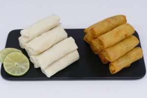 Venta al por mayor a granel de Rollitos de <span class=keywords><strong>Verduras</strong></span> Congelados <span class=keywords><strong>Jumbo</strong></span> de 2.11oz, IQF, Crujientes, Listos para Freír, Snack Vegano, Fábrica OEM - Product Image 2