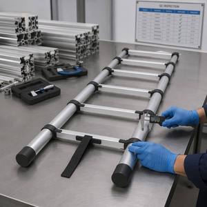 <span class=keywords><strong>Escalera</strong></span> Telescópica Plegable de Aluminio de 2.6m, Certificación EN131, Uso en Apartamentos, Capacidad de 150kg, 1 Año de Garantía - Product Image 5