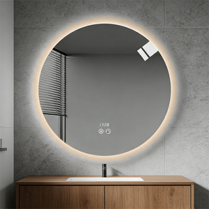 Led Mirror Bathroom Illuminated Waterproof Round Backlit Led Bathroom Makeup Mirror Vanity <strong>Table</strong> with Led Light Makeup Mirror - Product Image 1
