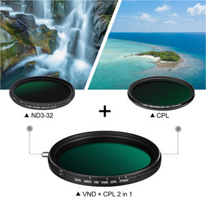 Filtre d'appareil photo personnalisé avec revêtement nanométrique MC, filtre polarisant CPL variable ND2 à ND32 pour objectif d'appareil photo reflex numérique 67 mm 77 mm 82 mm 86 mm - Product Image 2