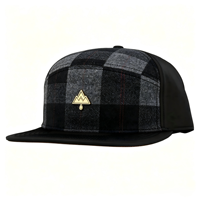 Casquette de baseball en laine à carreaux écossais avec logo personnalisé, visière plate, 6 panneaux, pour homme, style streetwear automne, hip-hop, mode urbaine, hiver, old school