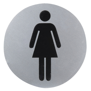 Targa in alluminio Bagno Donna 0/12 cm. - Product Image 1