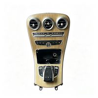Kit de panneau de console centrale d'occasion pour Mercedes Benz Classe C W205 OE 2056809604 avec aérateurs, horloge, porte-gobelet et souris
