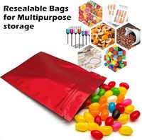 Sacs à fermeture éclair en aluminium laminé Mylar à trois soudures latérales, sacs d'emballage alimentaire en feuille d'aluminium argentée, impression personnalisée en héliogravure