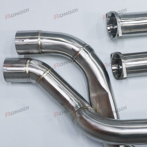 ODM 70mm Equal Length Mid Pipes Stainless Steel Exhaust Midpipe with Resonator for BMW M2C F87 S55 M2 Competition - Product Image 5
