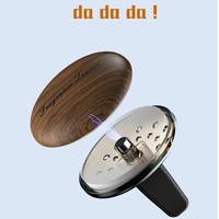 Diffuseur de parfum pour grille d'aération de voiture avec pinces en bois, recharge de tablettes d'aromathérapie naturelles écologiques longue durée