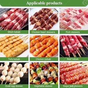 Spiedino di maiale di manzo Mini Seekh Shish Kebab Maker automatico Satay fare Kebab da macchina negozio di alimentari - Product Image 6