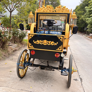 Calèche royale de luxe pour mariage avec 4 roues en acier et pneus en caoutchouc massif, 4-6 places pour attractions touristiques, chariots tirés par des chevaux - Product Image 4