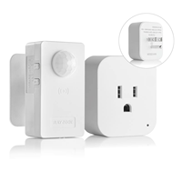 Kits de Enchufes con Sensor de Movimiento Inalámbrico Estándar de EE. UU. de 10 A, Interruptor con Sensor PIR Mini sin Cables, Encendido/Apagado Automático de Dispositivos Eléctricos