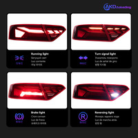 Estilo de coche para Audi A5 Led de la lámpara de cola 2008-2016 actualización dinámica de señal de la animación de luz trasera de freno parada inversa Accesorios