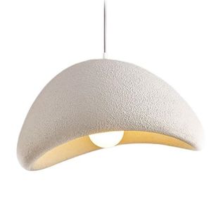 Abat-jour <span class=keywords><strong>en</strong></span> résine de style nordique, luminaires suspendus <span class=keywords><strong>en</strong></span> corde, éclairage de plafond de salle à manger, suspension simple - Product Image 1