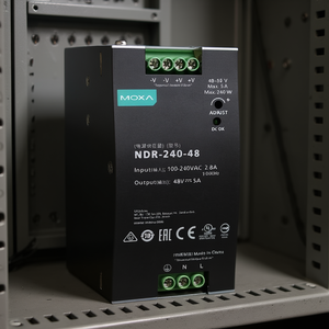 Alimentation électrique Moxa Ndr-240-48 100-240Vac vers 48V Dc 5A, montage sur rail DIN - Product Image 3