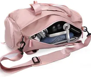 กระเป๋าดัฟเฟิลสำหรับเดินทางความจุขนาดใหญ่,กระเป๋ากีฬากันน้ำสำหรับผู้หญิงพิมพ์โลโก้แบบกำหนดเองได้