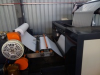 Etiqueta de papel autoadhesivo termofusible, máquina de revestimiento de laminación de transferencia no tejida, sensible al calor