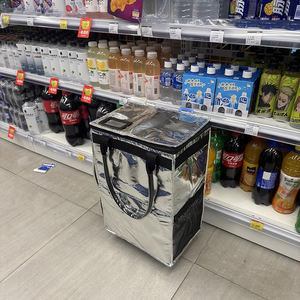 पहियों पर हल्के विशाल क्षमता पुनः प्रयोज्य किराने का बैग फोल्डेबल रोलिंग टोटे पीपी शॉपिंग ट्रॉली - Product Image 4