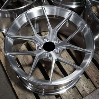 Jantes forgées brossées 18 19 20 21 22 5x120 5x114.3 Concaves profondes Monobloc en alliage Convient pour Audi BMW M3 M4 Tesla Mustang
