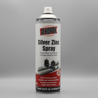 AEROPAK 400ML Aérosol Peinture Galvanisée À Froid Résistant À La Rouille Argent Zinc Aluminium Spray pour Voitures En Acrylique Matière Première Principale