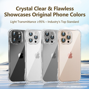 Ốp điện thoại TPU trong suốt cao cấp cho <span class=keywords><strong>iPhone</strong></span> 17 13 14 15 16 Pro Max, bảo vệ bốn góc và chống sốc - Product Image 6