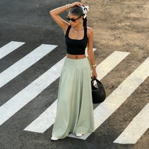 กระโปรงเอวสูงผ้าโปร่งบางระบายระบายอากาศได้ดีสำหรับฤดูร้อนชุดเดรสวินเทจย้อนยุคกระโปรงมีห่วงสำหรับเต้นคริโนไลน์ - Product Image 6