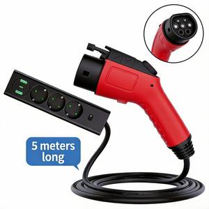Adaptateur V2L Type 2 AC 16A 220V Dé<span class=keywords><strong>chargeur</strong></span> <span class=keywords><strong>de</strong></span> voiture électrique avec prise Adaptateur <span class=keywords><strong>de</strong></span> <span class=keywords><strong>chargeur</strong></span> Type 2 <span class=keywords><strong>pour</strong></span> les voitures électriques standard européennes - Product Image 2