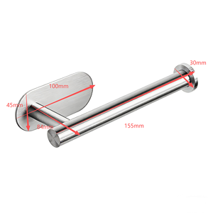 <span class=keywords><strong>Portarotolo</strong></span> <span class=keywords><strong>da</strong></span> <span class=keywords><strong>cucina</strong></span> in alluminio senza foratura, montaggio a parete, con hardware di fissaggio a scomparsa per hotel e docce - Product Image 3