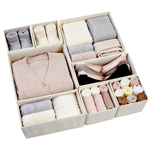 Factory Direct Collapsible Storage Box Foldable Nonwoven <strong>Organizer</strong> for Clothes Socks Underwear Wardrobe Closet - Product Image 5
