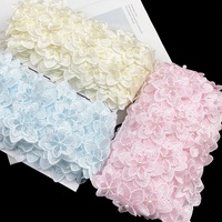 Nouvelles Broderies en Dentelle Française Perles Paillettes DIY Faits Main Double Sac à Chaussures Accessoires Vestimentaires Motif Floral 3D 100%