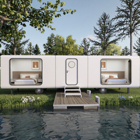 Chine moderne 10m hôtel de luxe préfabriqué minuscule Apple House luxueux modulaire Casas Space Capsule