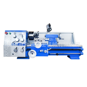 Tour d'atelier CJM320B 220V, petite machine de travail des métaux de table 1.1Kw, mandrin à trois mors, contre-plate, 6 vitesses, diamètre 200mm - Product Image 3