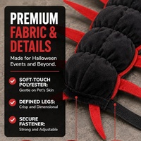 Costume de chat amusant pour Halloween, tenue de centipède pour animaux de compagnie, vêtements d'extérieur, costume de centipède pour chat, tenues de festival mignonnes