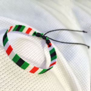 Pulseras de la Amistad Personalizables Estilo Árabe Hechas a Mano, Pulseras de Cuerda Trenzada Palestina Color Sandía para Revendedores - Product Image 3