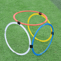 Anneaux d'agilité en caoutchouc en gros pour l'entraînement de football et de basketball, ensemble d'anneaux d'agilité multisports, échelle de vitesse, écologique