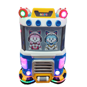 Machine à griffes à monnayeur personnalisée pour peluches, petite voiture électrique à bascule, machine de jeu à bonbons, voiture de mineur spatial, version espagnole, garantie 1 an - Product Image 3