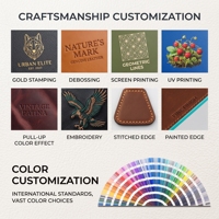 Étiquette en cuir PU gaufré de haute qualité, patch en cuir personnalisé pour jeans