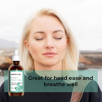 Huile essentielle de menthe poivrée de qualité supérieure, fabrication en usine, étiquette privée OEM, huile de menthe poivrée pure et naturelle pour diffuseur, massage, aromathérapie, OEM ODM