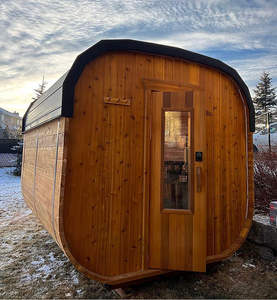 Sauna extérieur à bon prix Sauna traditionnel en bois carré pour l'extérieur - Product Image 1