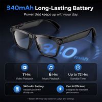 Dernières lunettes intelligentes M10A avec caméra IA, enregistrement vidéo 20MP, traduction, reconnaissance d'objets, Type-C, étanches IPX4