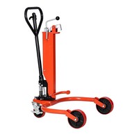 Chariot élévateur manuel CDL-I pour fûts d'huile de 55 gallons, hauteur de levage maximale 230 mm, rayon de braquage du chariot élévateur 700 mm, diamètre maximal 600 mm, capacité 250/350 kg